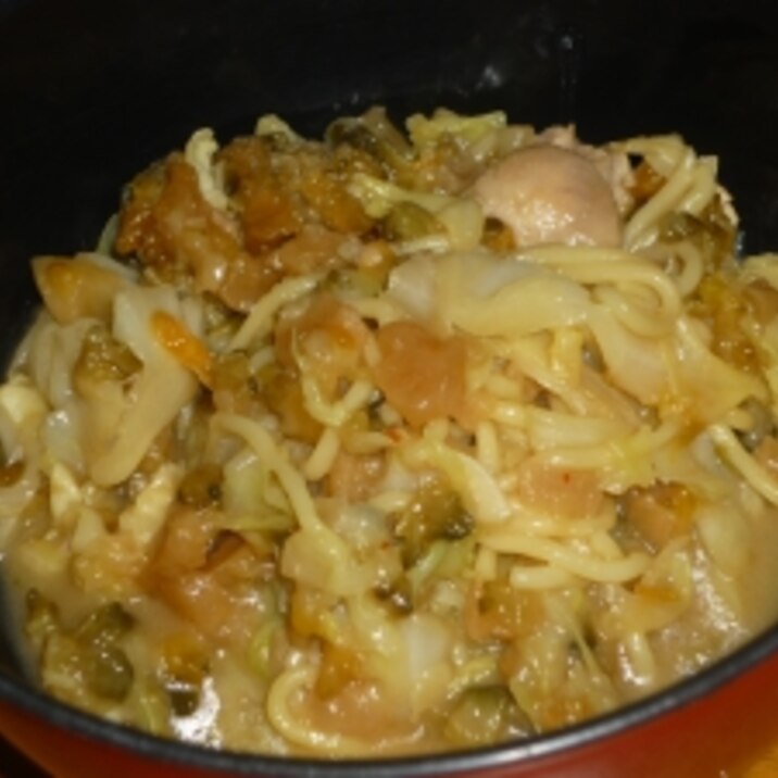 ゴーヤの佃煮で簡単焼きそば